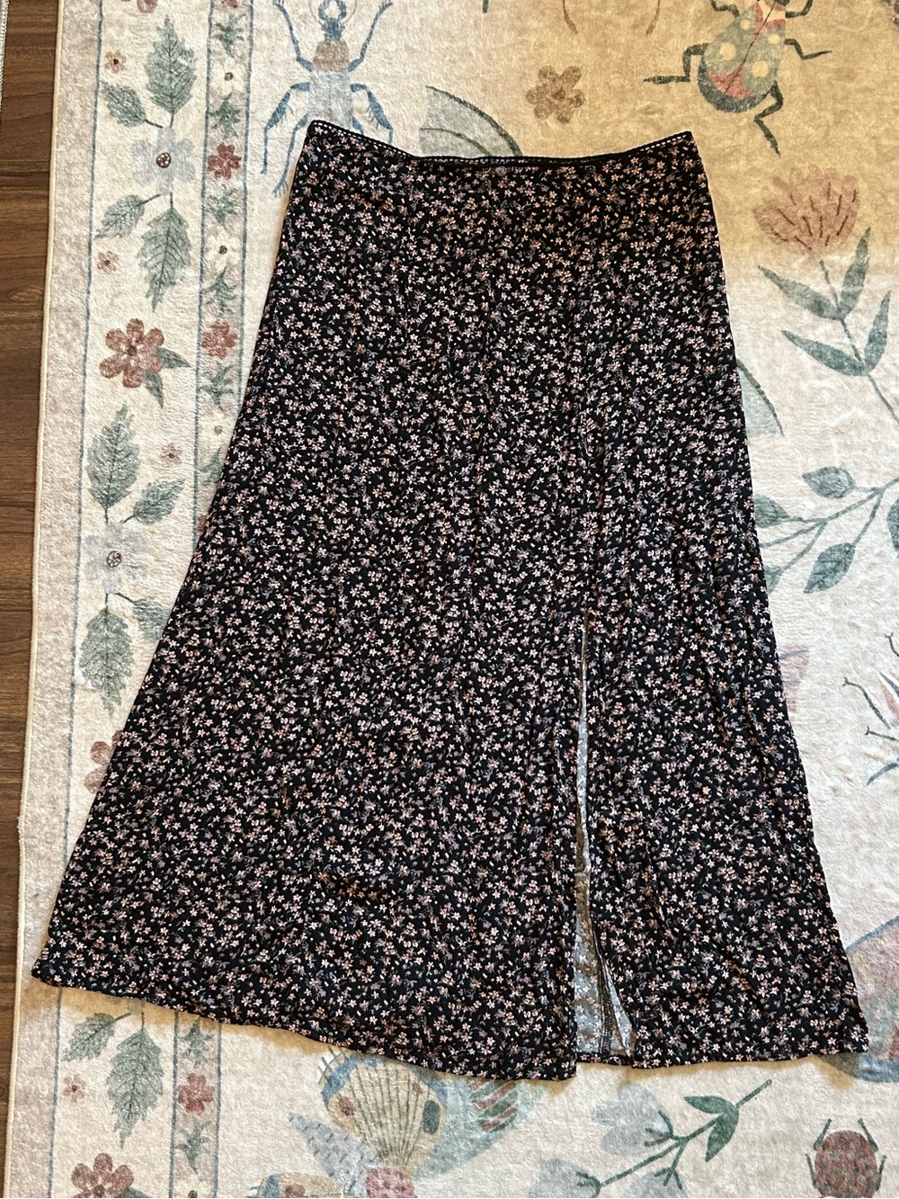 Vintage Arizona Jeans Black Floral Skirt